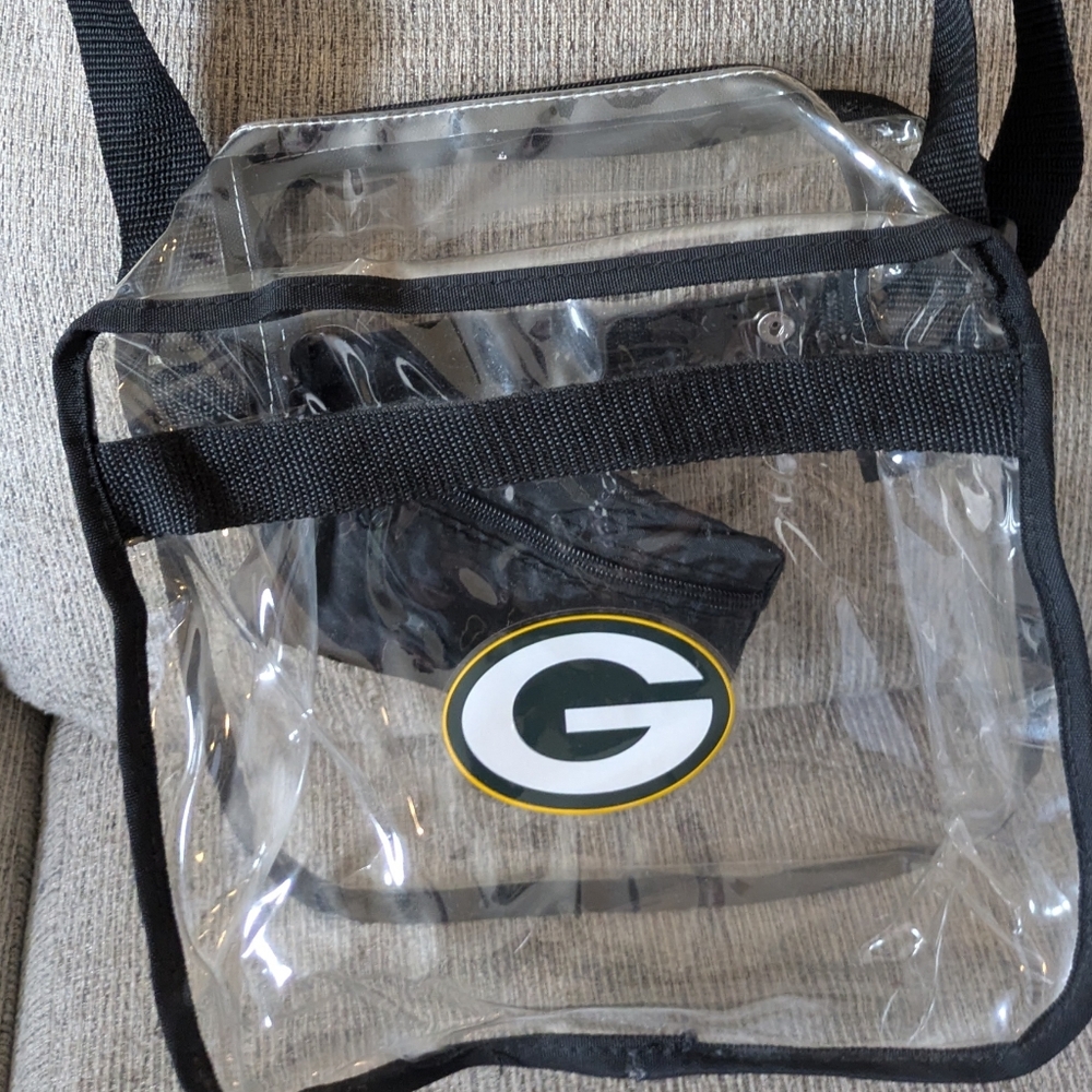Clear Green Bay Packer Purse By Little Earth Productions.